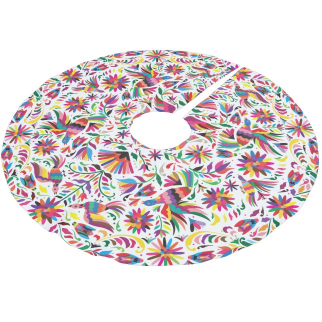 Otomi colourful tree skirt (Angled)