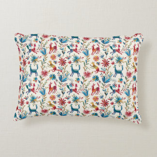Otomi Inspired Design Decorative Cushion