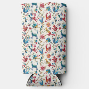 Otomi Inspired Design Seltzer Can Cooler