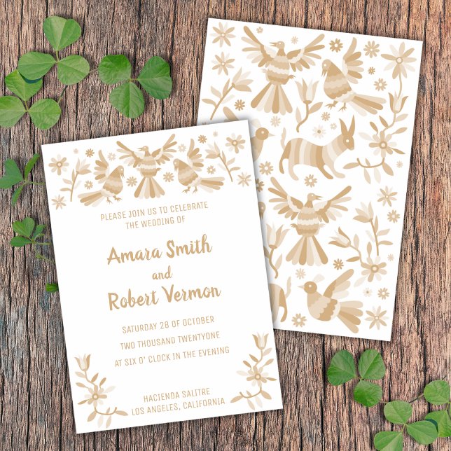 Otomi, MEXICA, BEIGE, FLOWERS AND BIRDS Announcement (Creator Uploaded)