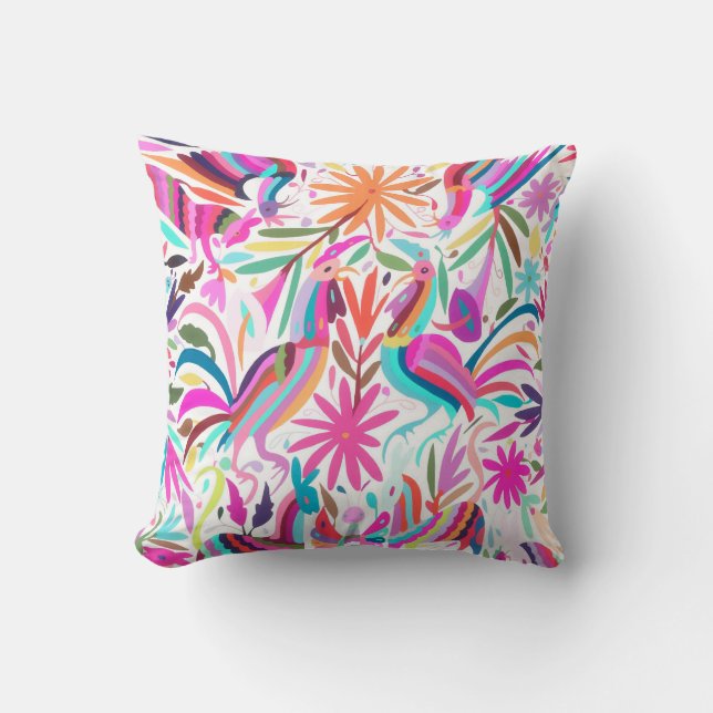 Otomi, pink/orchid/aqua cushion (Front)