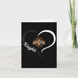 Otsego Knights Logo Half Heart Slogan Hs Card