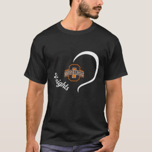 Otsego Knights Logo Half Heart Slogan Hs T-Shirt