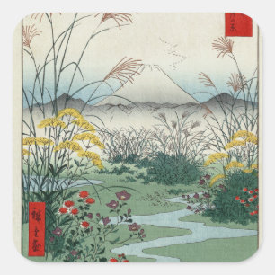 Otsuki fields in Kai Province Square Sticker
