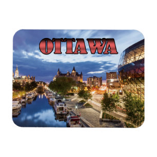 Ottawa at dusk magnet