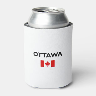 Ottawa Canada Canadian Flag Light-Colour Can Cooler