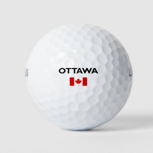 Ottawa Canada Canadian Flag Light-Colour Golf Balls