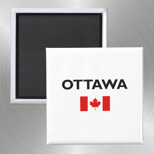 Ottawa Canada Canadian Flag Light-Colour Magnet