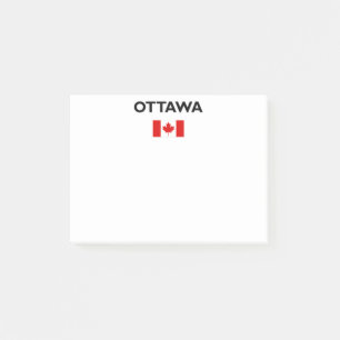 Ottawa Canada Canadian Flag Light-Colour Post-it Notes