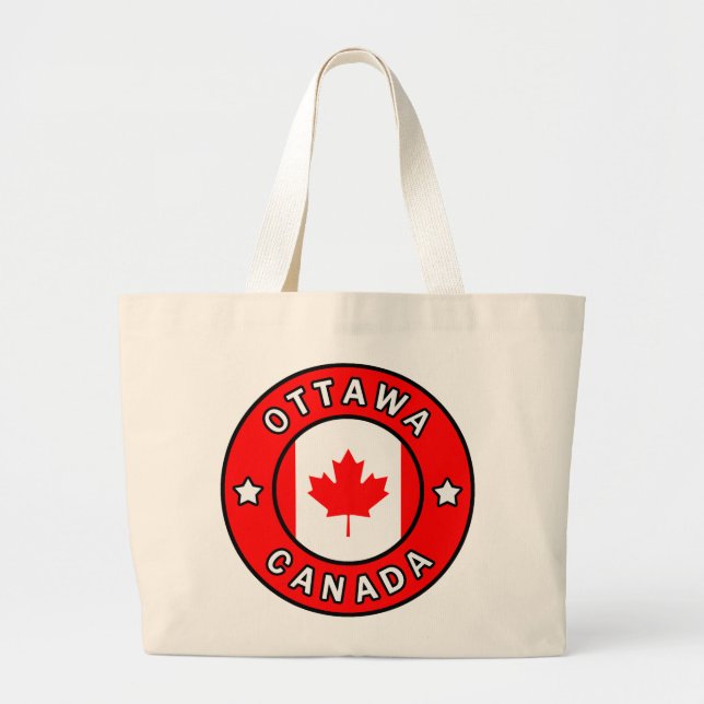 Ottawa Canada Large Tote Bag (Front)