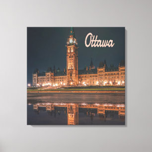 Ottawa Canada Ontario Parliament Hill Canvas Print