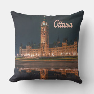 Ottawa Canada Ontario Parliament Hill Cushion
