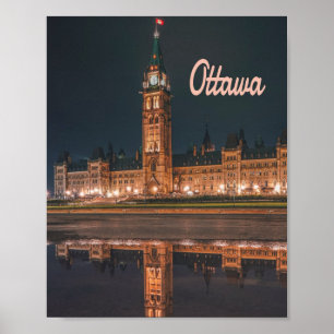 Ottawa Canada Ontario Parliament Hill Poster