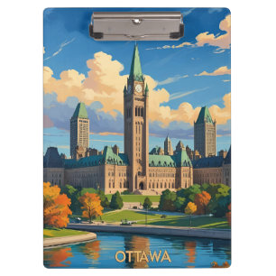 Ottawa Canada Parliament Building, City Skyline Clipboard