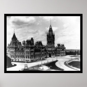 Ottawa Canada Parliament Buildings 1922 Poster
