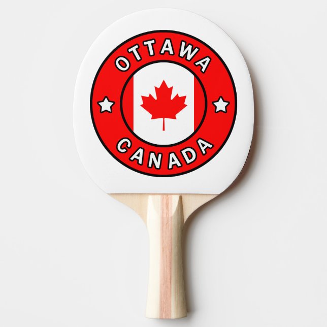 Ottawa Canada Ping Pong Paddle (Front)