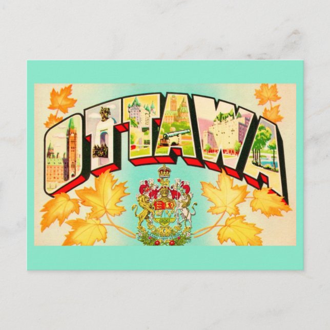 Ottawa Canada Retro Postcard (Front)