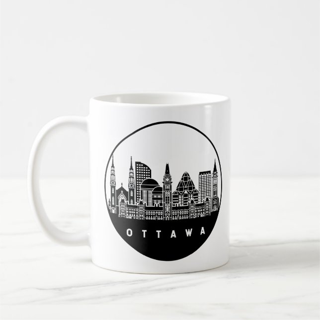 Ottawa Canada Skyline Coffee Mug (Left)