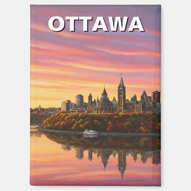 Ottawa Canada Travel Magnet (Front)