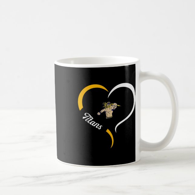 Ottawa-glandorf Titans Logo Half Heart Slogan Hs  Coffee Mug (Right)