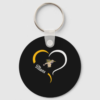 Ottawa-glandorf Titans Logo Half Heart Slogan Hs  Key Ring