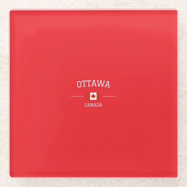 Ottawa Glass Coaster (Front)