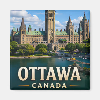 Ottawa Parliament Hill and Canadian Heritage Magnet