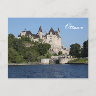 Ottawa, Rideau Canal, Laurier Postcard