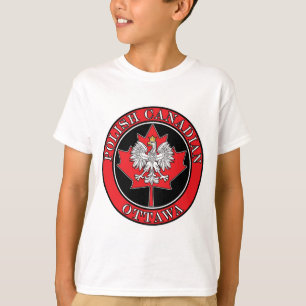 Ottawa Round Polish Canadian Leaf T-Shirt