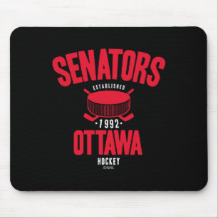 Ottawa Senators Hockey Puck Black Officially Licen Mouse Pad