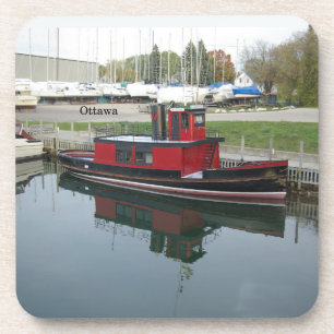 Ottawa set of 6 hard plastic coasters