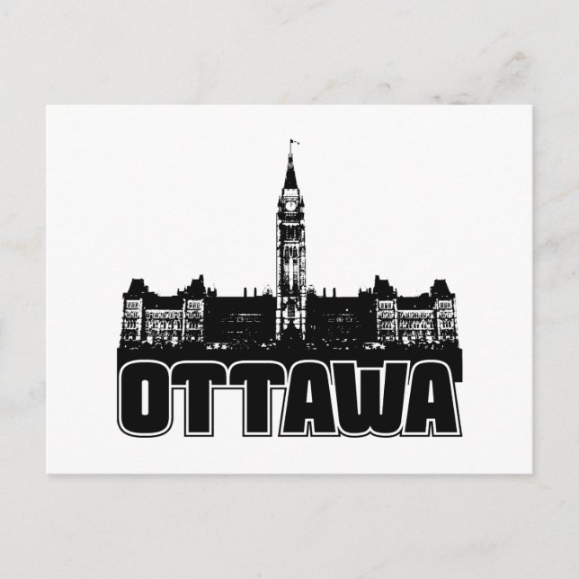Ottawa Skyline Postcard (Front)