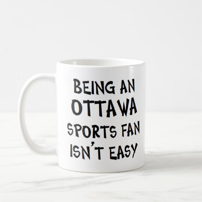 ottawa sports fan, being coffee mug (Left)