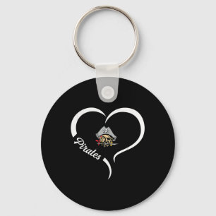 Ottawa Township Pirates Logo Half Heart Slogan Hs Key Ring