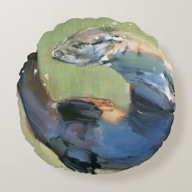 Otter 2003 round cushion (Front)