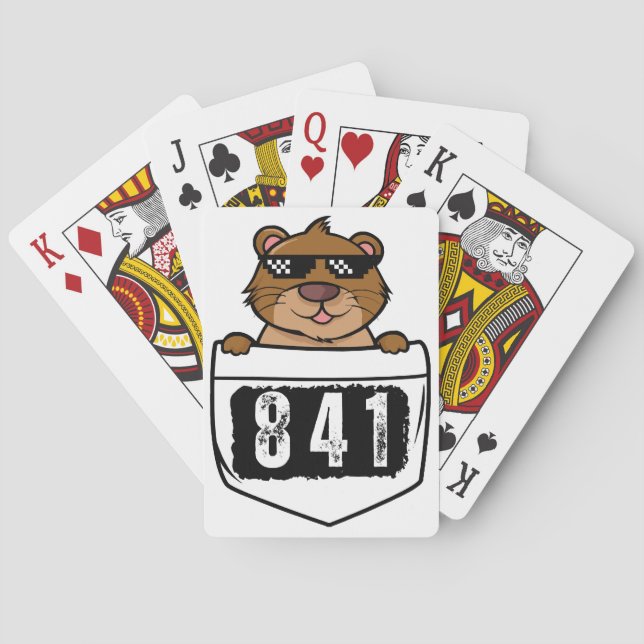 Otter 841  playing cards (Back)