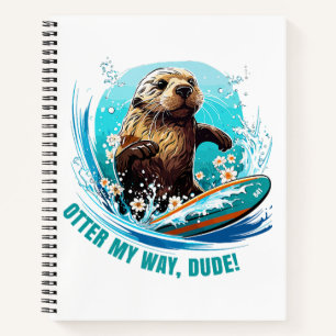 Otter 841 Surfing Otter She Steals Surfboards Otte Notebook