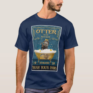 Otter And Co Bath Soap Wash Your Paws T-Shirt