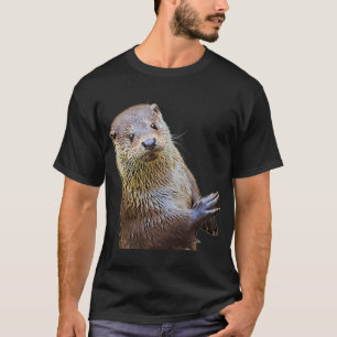 Otter And Oil Painting Sea Otter T-Shirt