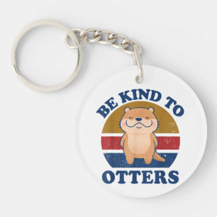 Otter Be Kind To Otters Women Kids Toddler Boys Gi Key Ring