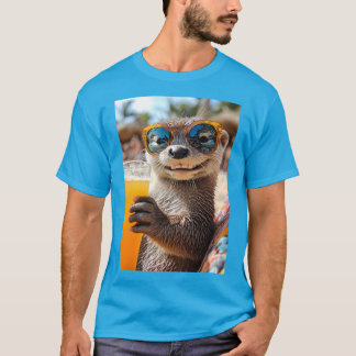 Otter - beach party mode T-Shirt