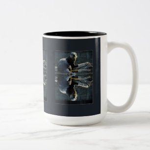 Otter Beauty Wild Otter Photography Two-Tone Coffee Mug