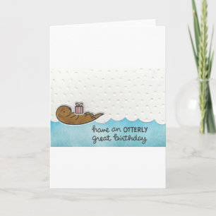 Otter Birthday Card