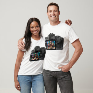 Otter Birthday Party In Viewfinder In Camera, T-Shirt