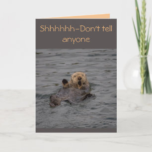 Otter Birthday Wishes Card