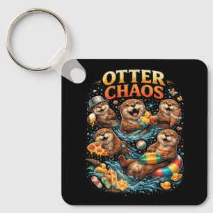 Otter Chaos Key Ring