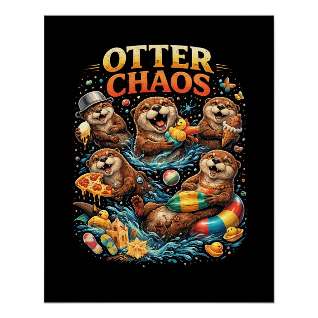Otter Chaos Poster (Front)