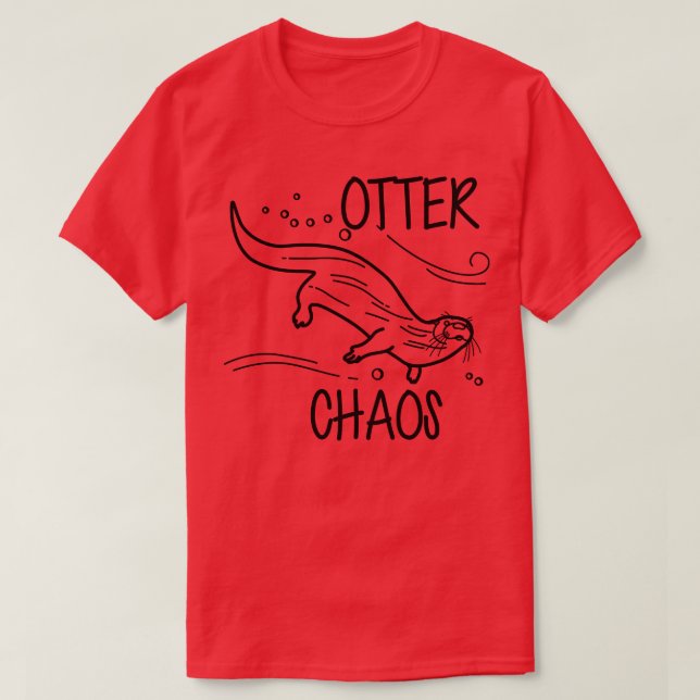 Otter Chaos T-Shirt (Design Front)