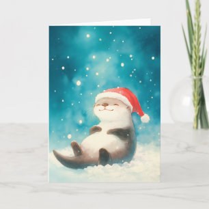 Otter Christmas Cheer Card