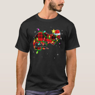Otter Christmas Santa Hat Xmas Lights Holidays T-Shirt